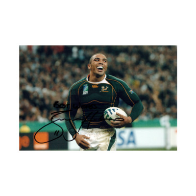Bryan Habana signiertes 12x8 Bild