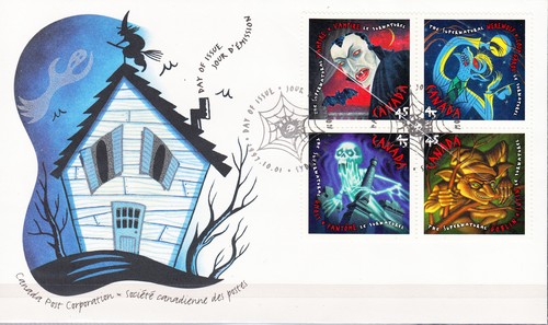 W CANADA 1665-1669a FDC THE SUPERNATURAL - 第 1/1 張圖片