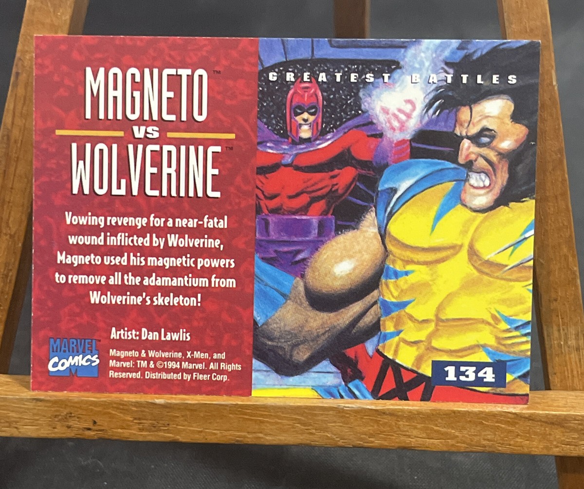 1995 Fleer Ultra X-Men Card #134 GREATEST BATTLES MAGNETO VS