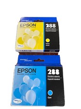 Epson 288 Ink Cartridge Yellow And Cyan Brand New Standard Capacity