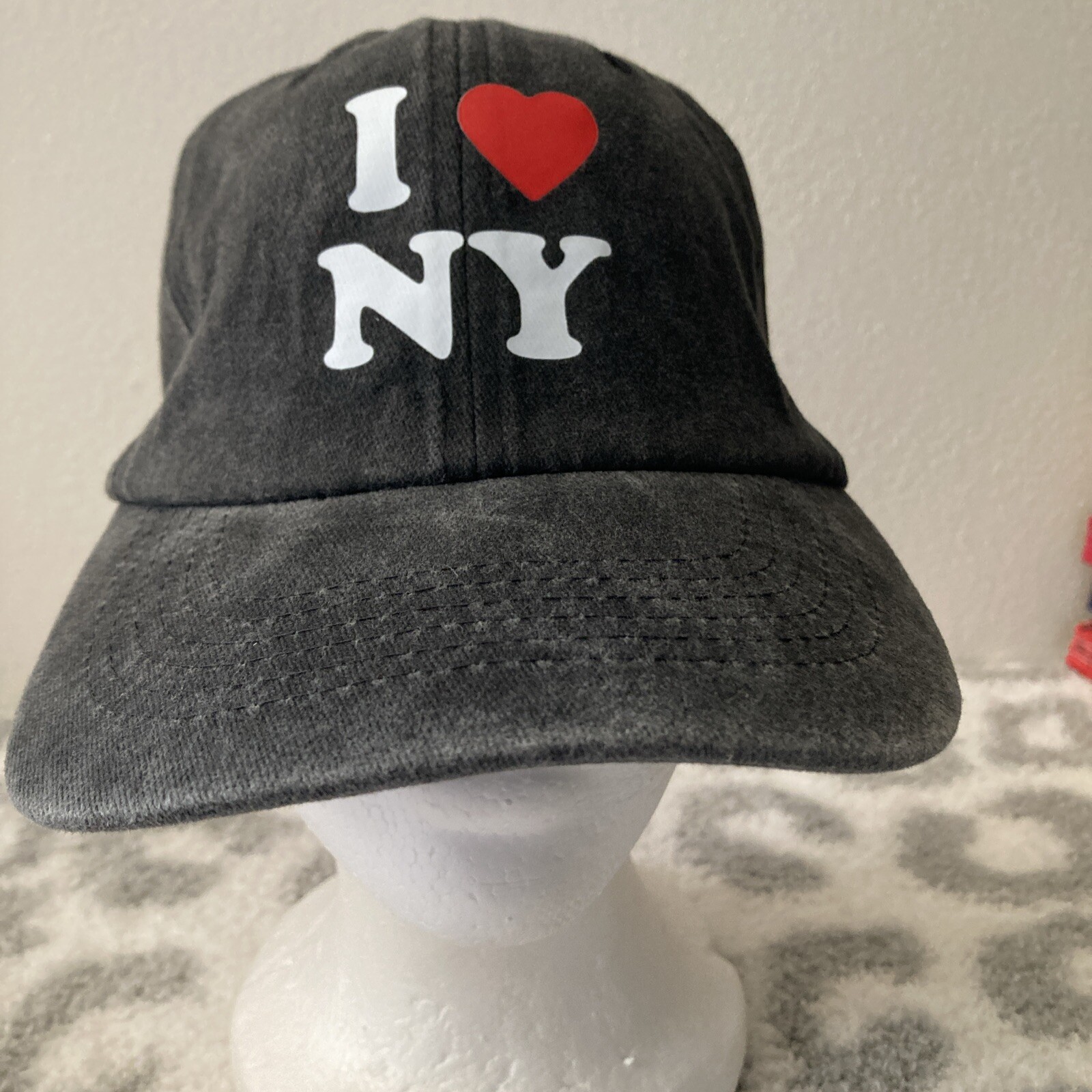 I Love New York Unisex Adults Baseball Cap Hat Black Strapback OSFA