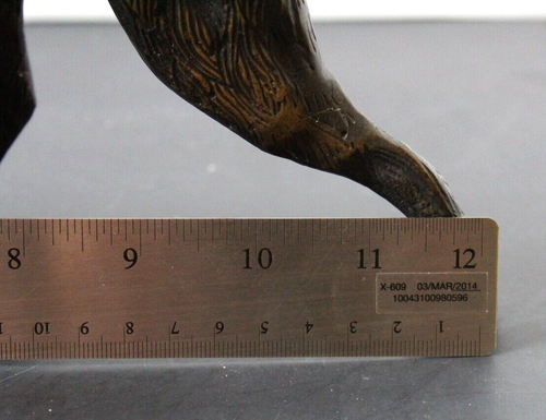 Vintage Brass/Bronze Hunting Dog Bird Dog With Pheasant - Picture 12 of 16