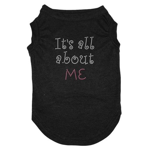 Perro Gato Mascota Cachorro Camisa Rhinestone Sparkle Bling Se trata de ME Pink - Imagen 3 de 5