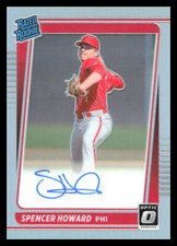 2021 Donruss Optic Spencer Howard #RRS-SP Rated Rookie Holo  Auto Phillies 1J