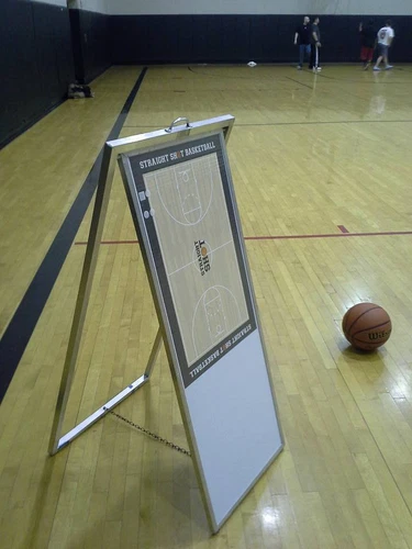 Basketball Trainer Equipment - Straight Shot Portable /Dry Erase Shooting Aid