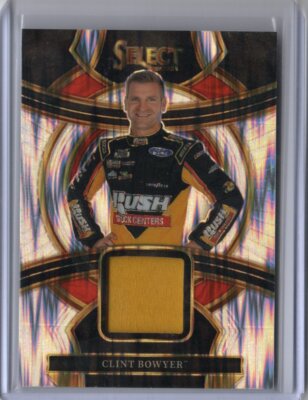 2024 Panini Select #SS-CBY Clint Bowyer Selective Swatches Flash Prizms