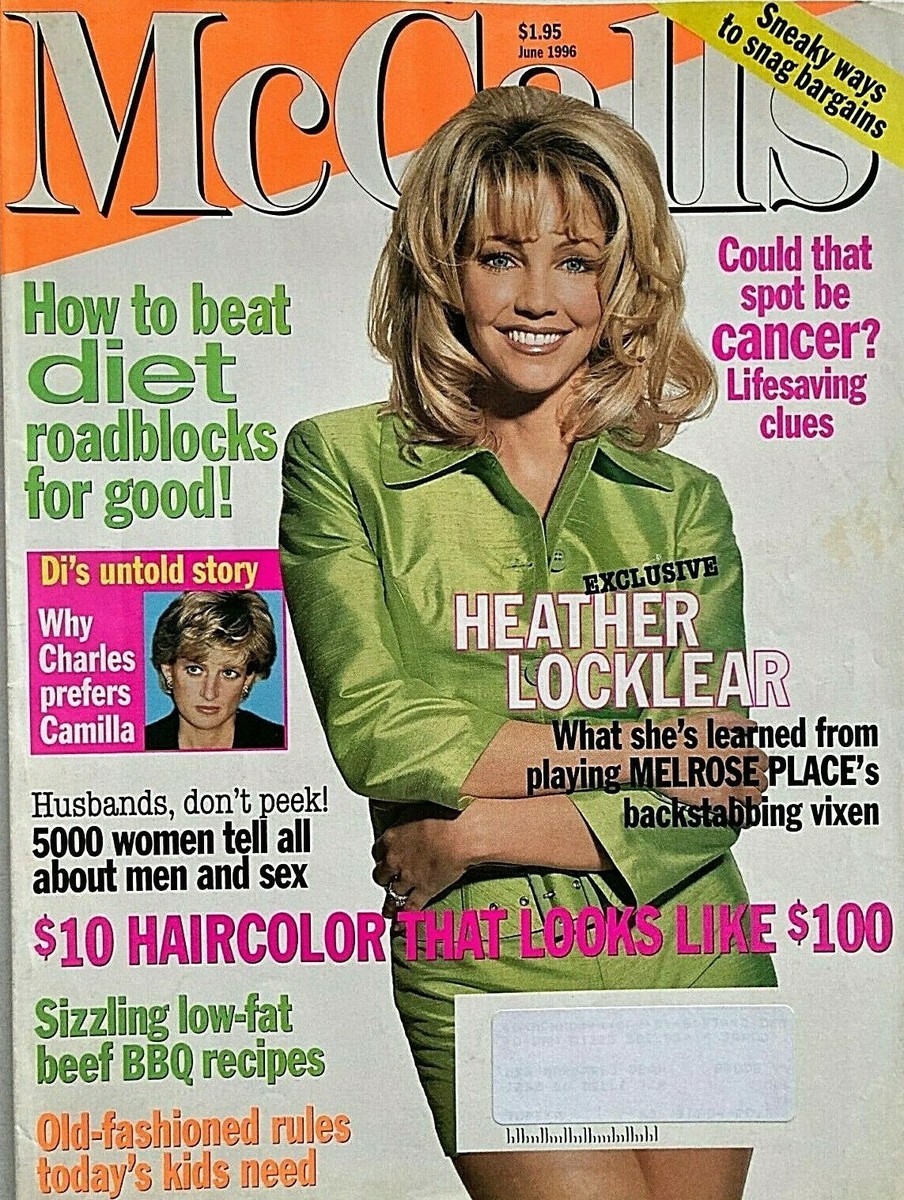 heather locklear green dress June 1996 McCALL'S Magazine PRINCESS DIANA DR3335A