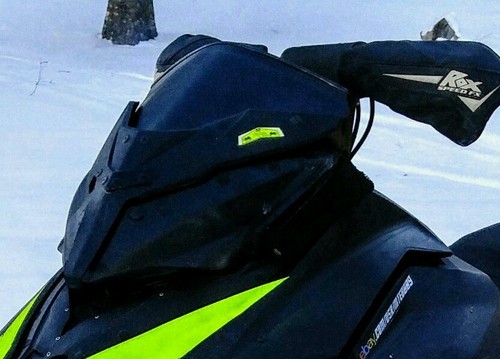 Low Black Windshield (Available in 8 Colors) Fits Ski-Doo XM/XS 213 Parts - Picture 3 of 5