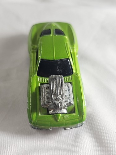 Hot Wheels 'Tooned '63 Corvette Lime Green Muscle Mania Chevy Diecast Car 2004 - Picture 8 of 11