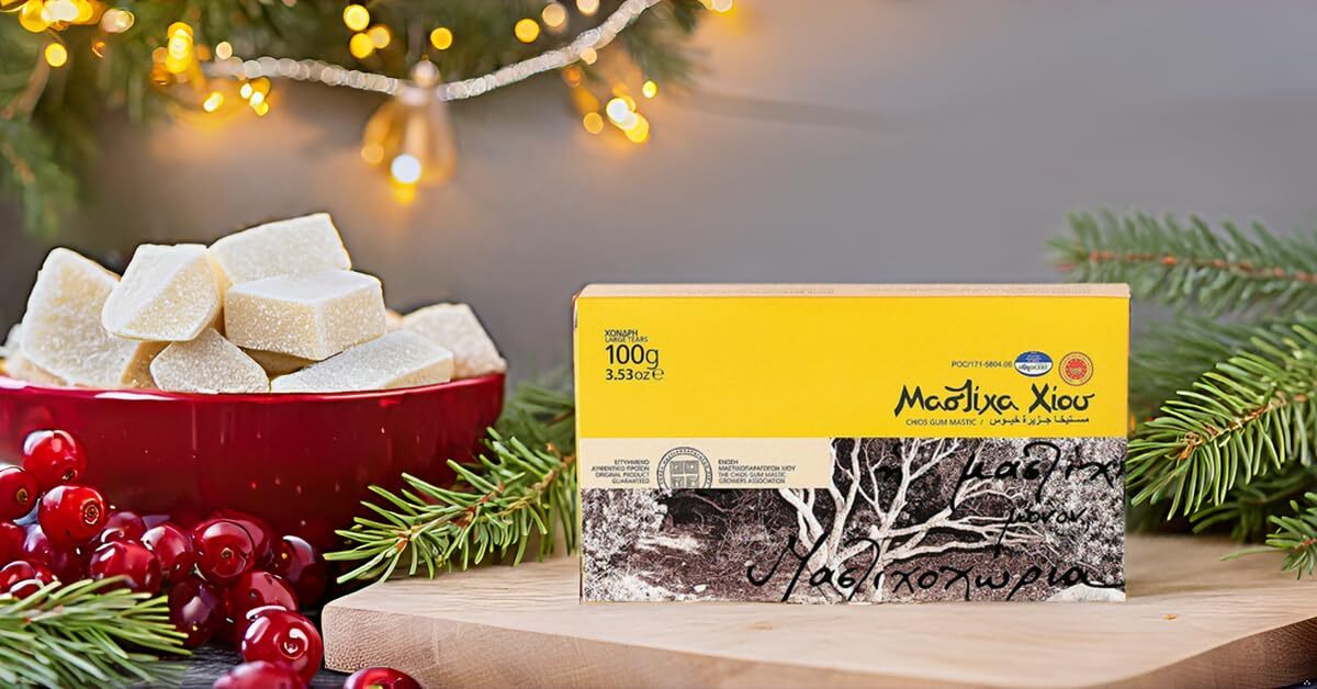 Chios Mastiha Chewing Gum Natural Resin 1 Count Authentic Greek Gum