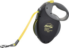 Flexi Giant L Tape Dog Lead 8m Black/Neon Yellow Large Dog Retractable Leash