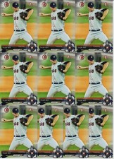 TYLER IVEY 10 CARD LOT 2017 BOWMAN DRAFT ROOKIE PROSPECT 1ST CARD # BD-106