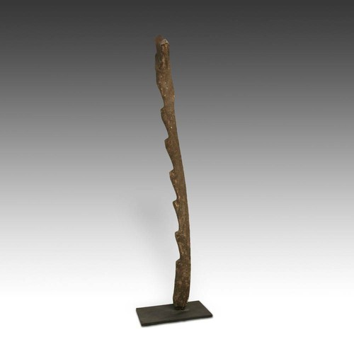 VINTAGE MINIATURE LADDER CARVED WOOD DOGON PEOPLE MALI WEST AFRICA 20TH C. - Picture 3 of 4