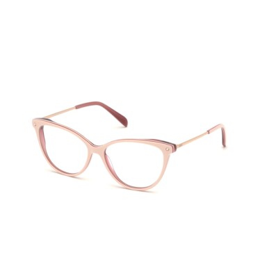 Emilio Pucci EP 5119 024 Pink Plastic Cat Eye Optical Eyeglasses Frame 55-15-140