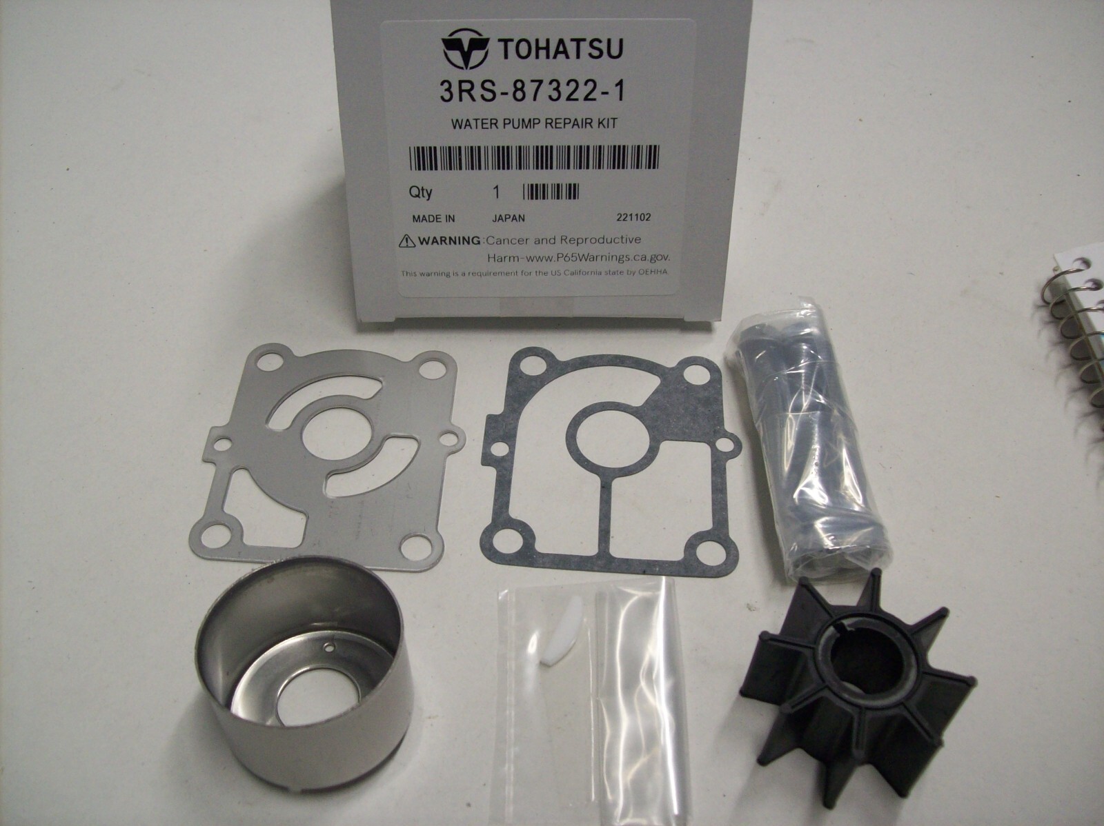 Tohatsu Water Pump Kit 3RS873221 MFS9.920hp 2020Newer Outboard Boat