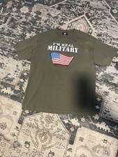 Vintage WWE T Shirt Size Large Size XL Olive Green Made In USA z4