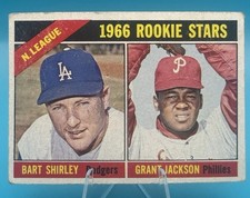 1966 Topps Baseball  Grant Jackson Bart Shirley #591 Short Print, Low Grade