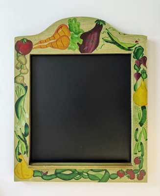 Emily Parish Signed Kitchen menu Board Wood Frame Farmhouse Hand Painted 