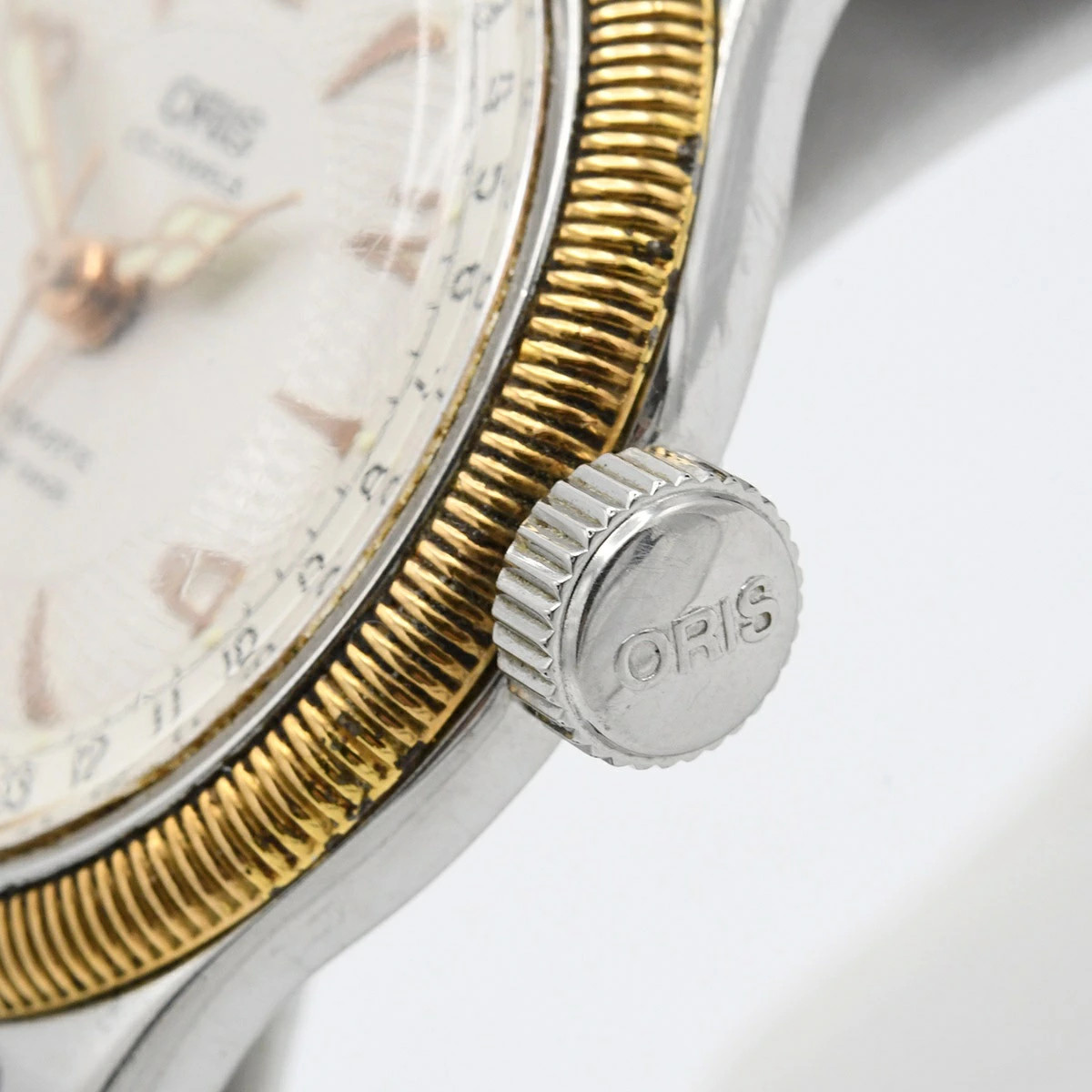 Oris Pointer Date 7463B Skeleton Watch Used, Work… - image 4