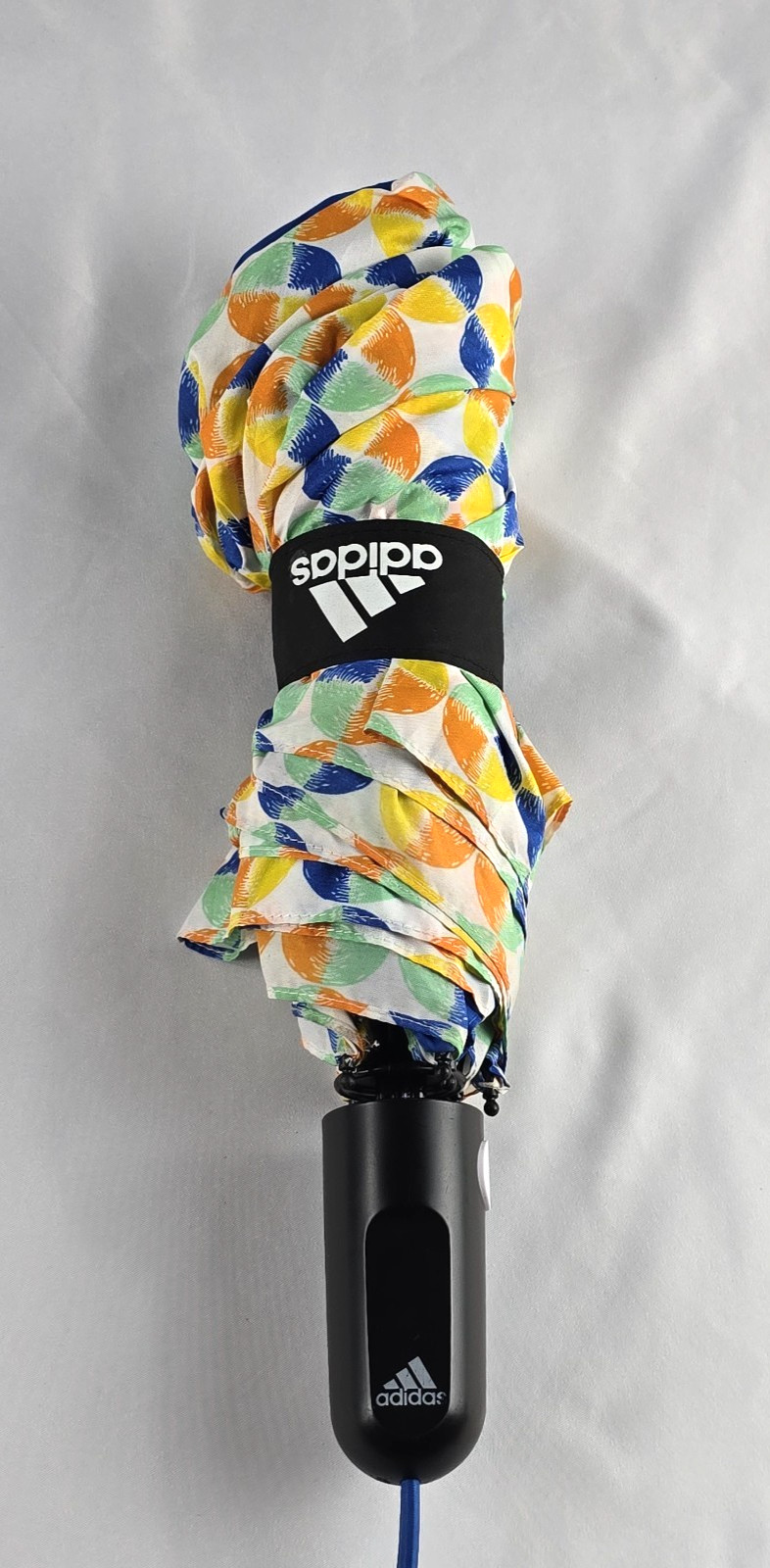 Adidas Folding Umbrella Circular Pattern Open Clo… - image 2