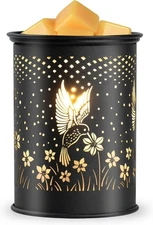 Hummingbird Metal Wax Warmer - Electric Fragrance Candle Oil Burner for Wax M...
