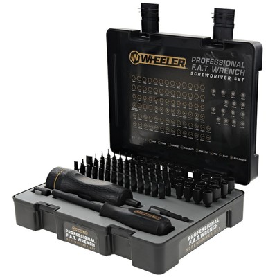 Wheeler 100-Piece Professional F.A.T. Wrench Screwdriver Set w/ Case #4001004