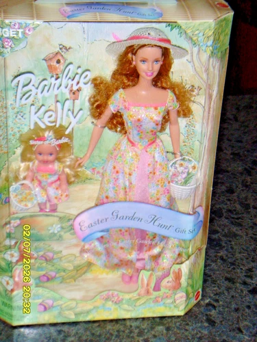 Vtg 2000 BARBIE & KELLY Easter Garden Hunt Gift Set #29328 Target Special New