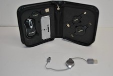 CANON CAMERA USB CABLE ADAPTORS AND USB DOCKING STATION AND STORAGE CASE