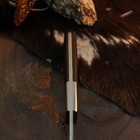 8.9" Damascus Bushcraft Knife Full Tang Micarta Handle Survival Leather Sheath — photo 8