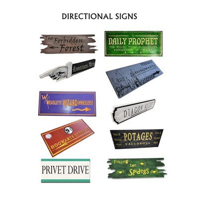 Directional Signs Diagon Alley Harry Potter World