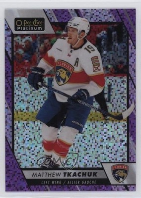 2023-24 O-Pee-Chee Platinum Violet Pixels 82/299 Matthew Tkachuk #142 03va