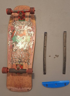 Vintage 1987 Schmitt Stix Skateboard John Lucero X2 All Original