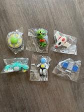 Set Of 6 Novelty Erasers New In Package, Astronaut, Alien, Spaceship, Rocket