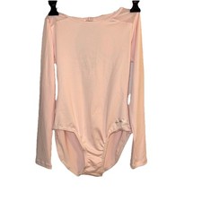 Gymnastics Dance Pink Leotard Long Sleeve by Justice Never Worn Large 10/12