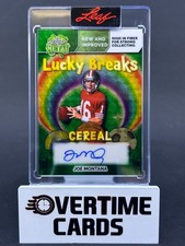 2026 Leaf Metal St Patricks Day Joe Montana Lucky Breaks Gold Auto 1/1