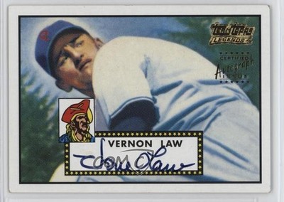 2002 Topps Team Topps Legends Vern Law #TT-VL Auto 1m8