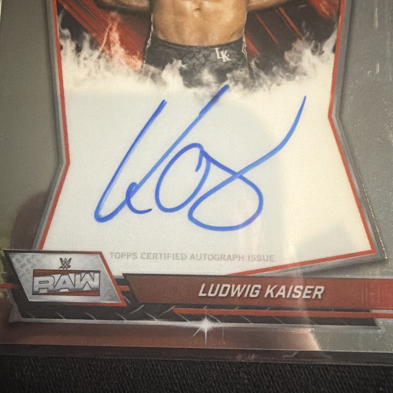 2026 Topps Chrome WWE Ludwig Kaiser Chrome Autograph WWE RAW Auto view 4