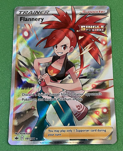 Pokemon TCG Flannery 191/198 Chilling Reign Ultra Rare Full Art Holo EN