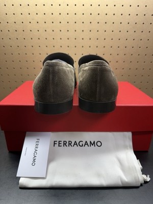 New Salvatore Ferragamo Foster Concrette Buc Suede Slick  display picture 1