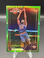 2025-26 Topps Hoops NBA Hoops Mikal Bridges #100 Green Foil - New York Knicks