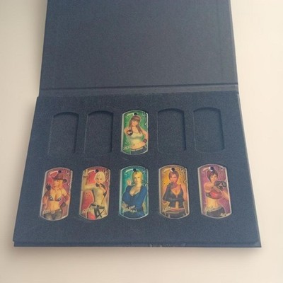 Dead or Alive 5 Metal Plates Set of 6 Tina Christie Helena Lisa Hitomi Mira
