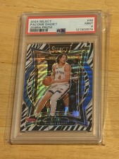 PSA 9 2024 Panini Select Pacome Dadiet Zebra RC #99