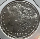 1881-S $1 Morgan Silver Dollar BU Very Nice Coin 90% Silver