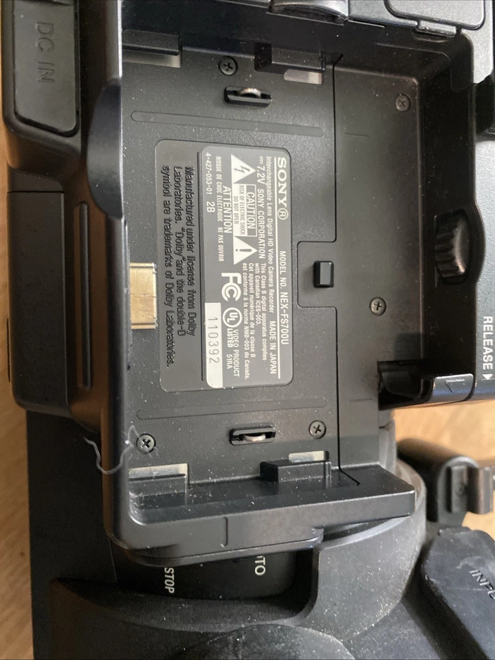 Sony NEX-FS700U Super 35mm CMOS Camcorder W/ Battery, Charger, Mic, & More - Image 2 of 4