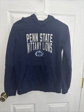 Youth Penn State Pullover Hoodie Sweatshirt, Navy Blue, Size Large 12/14 