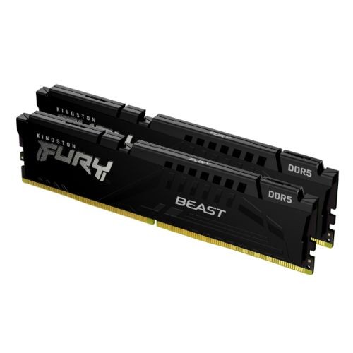 Kingston Fury Beast 16Gb Kit 2 X 8Gb Ddr5 5600Mhz Cl40 1.25V Ecc Xmp 3.0 Pmic Di - Picture 1 of 2