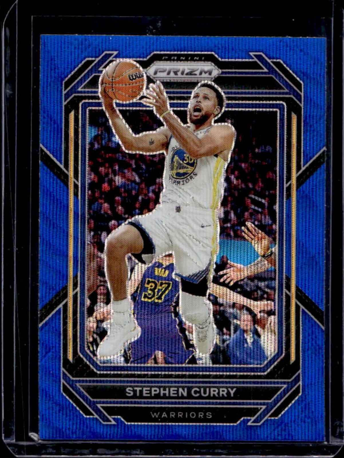 2022-23 Prizm Stephen Curry Prizm Blue Wave #101 Warriors