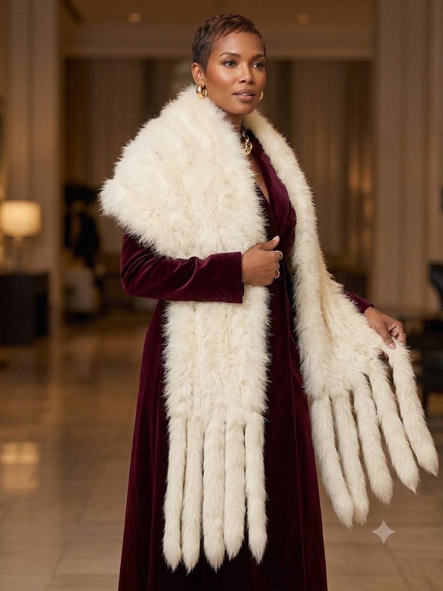 "Mantón envolvente de plumas de marabú blanco vintage 72"" de largo nupcial boda de Hollywood antiguo"