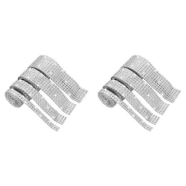 Strassband, 8 Rollen Selbstklebende Strassstreifen, Diamant-Glanz-Kristall-1334-image
