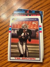 1989 Topps 1988 Record Breaker Tim Brown #2 Raiders HOF